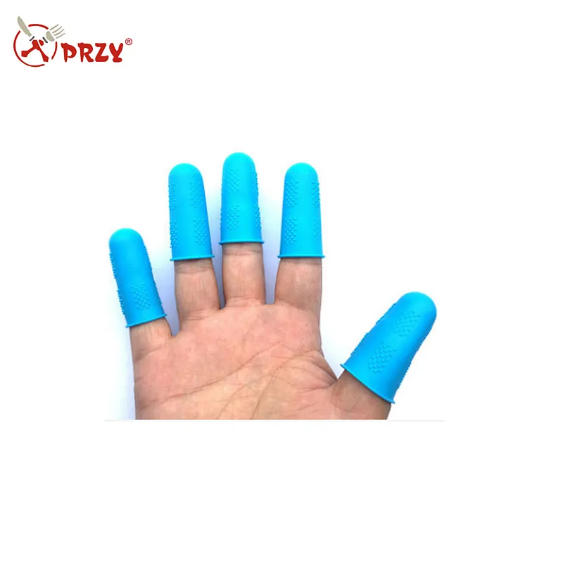 Food grade food anti-scalding processing heat resistant particle pits anti-slip silicone finger sets