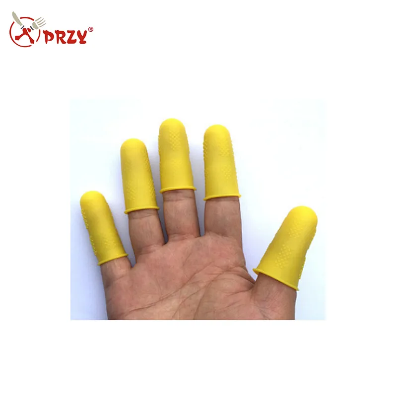 Food grade food anti-scalding processing heat resistant particle pits anti-slip silicone finger sets