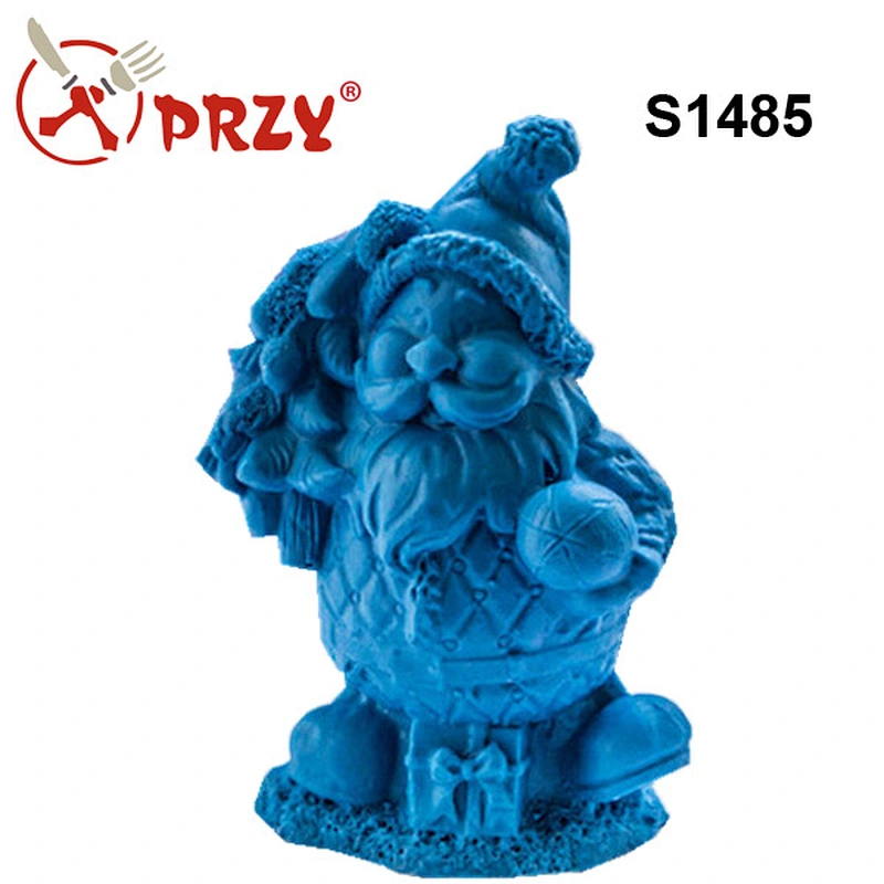 Santa Claus with gift 3d soap mold food grade silicone molds silicone mould for wholesale in Beijing