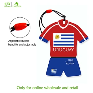 Uruguay football World Cup, new design, ball clothing, car air freshener, 8 kinds of hot sale smell in stock.