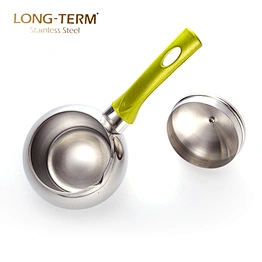 L10328381 350Ml Arabic Stainless Steel Coffee Pot Warmer With Color Handle