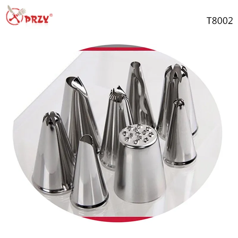 304 Stainless Steel 24 Head Cookie Torch Mounted Flower Mouth Bakeware Stainless Cake Decoration Sets