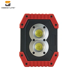 2018 HOT SELLING HANGABLE RECHARGEABLE PLASTIC 500 LUMENS WORKING LIGHT 3.7V 2200MAH LI-ION BATTERY OR 4AA BATTERY