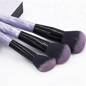 9pcs Marble Design Handle Cosmetics Makeup Brush Set