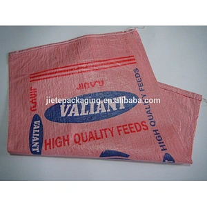 Farm use plastic packing pp woven fabric 25kg animal feed bag for cow,sheep,horse,dog,cat,chicken,duck