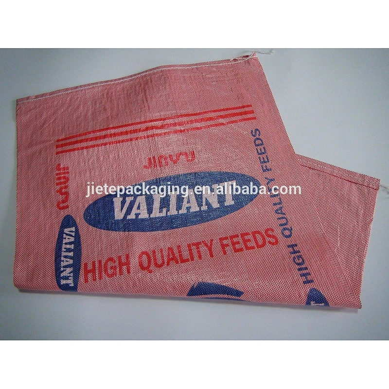Farm use plastic packing pp woven fabric 25kg animal feed bag for cow,sheep,horse,dog,cat,chicken,duck