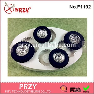 Wheel Flexible Mold For Resin Clay Sculpey Fimo Polymer ,Gina fondant silicone