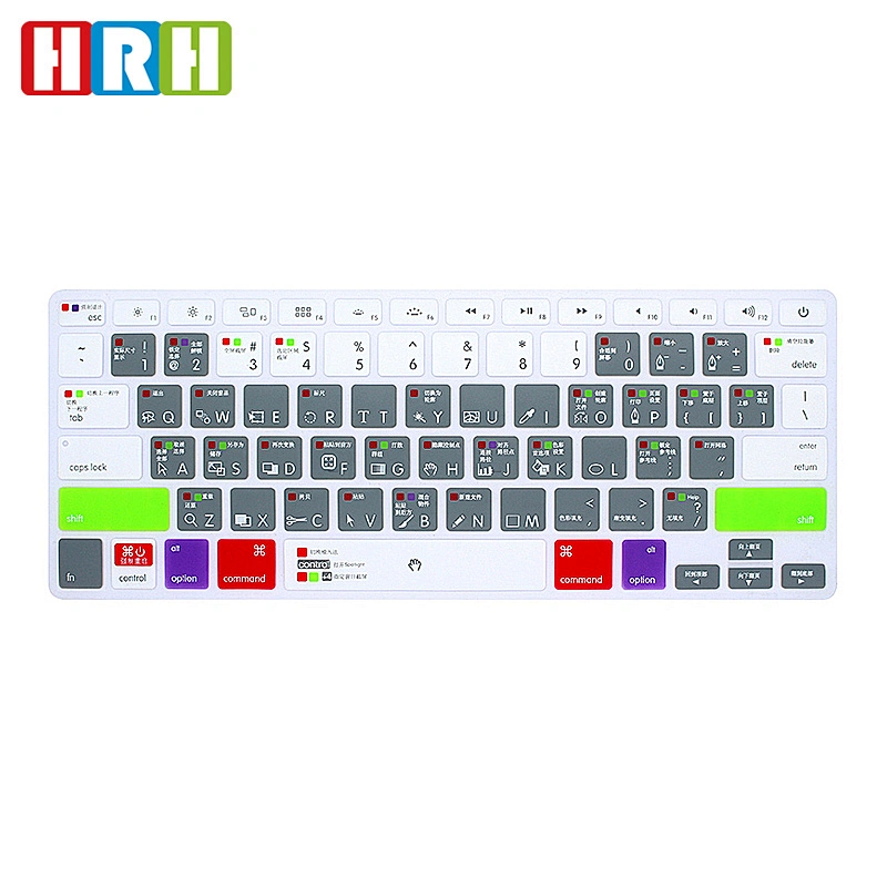 shortcuts keyboard skin Silicone Cover for mac keyboard For macbook pro retina display
