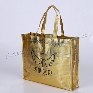 Customized fashion stand up pp non woven shopping bag with logo design printing