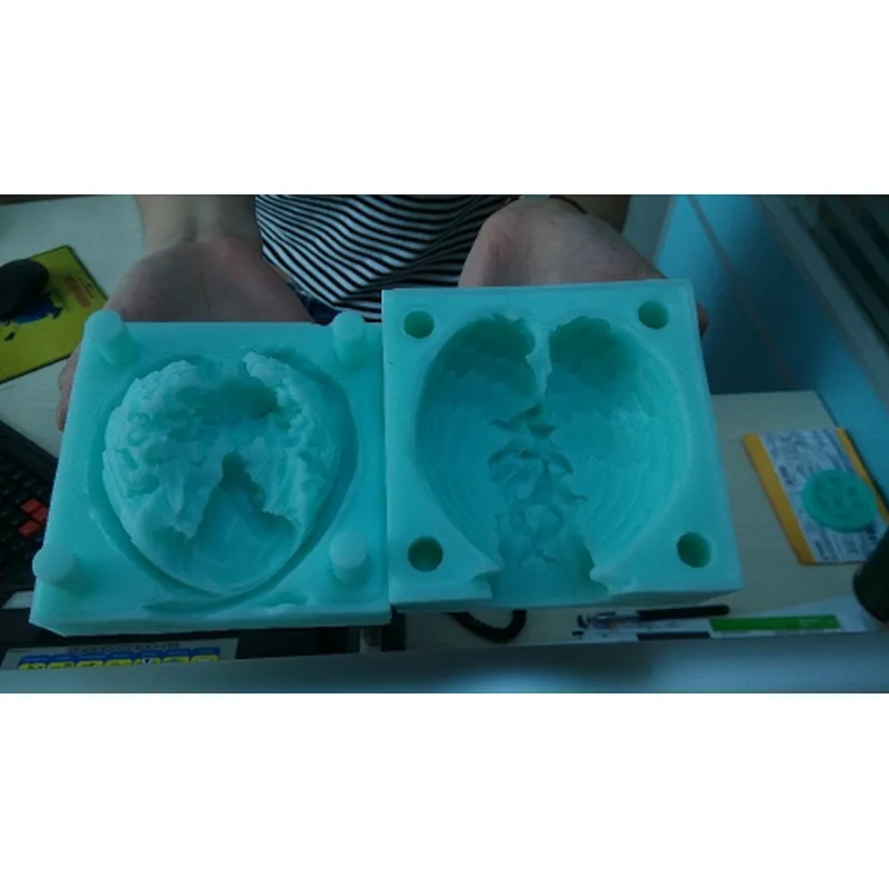 S4343 3D Silicone Soap/Candle Mold - Mother Angel holds her Baby Tight - 2 parts assembled mold