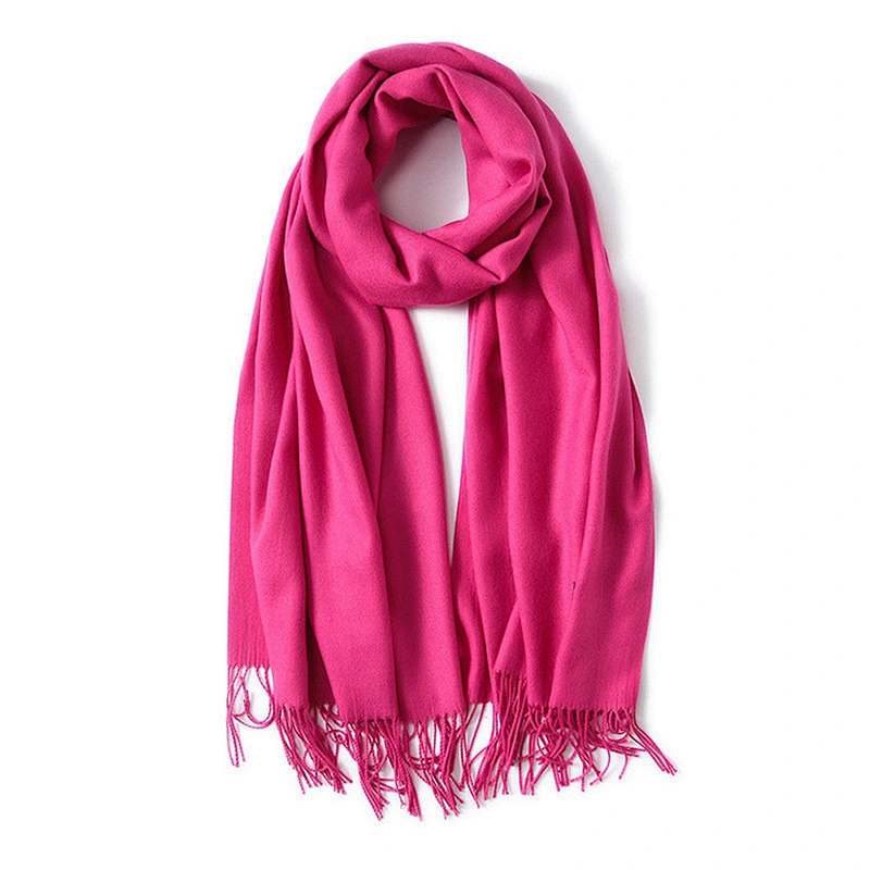 New Design Fashion Custom Solid Color Women Pashmina Shawl Scarf