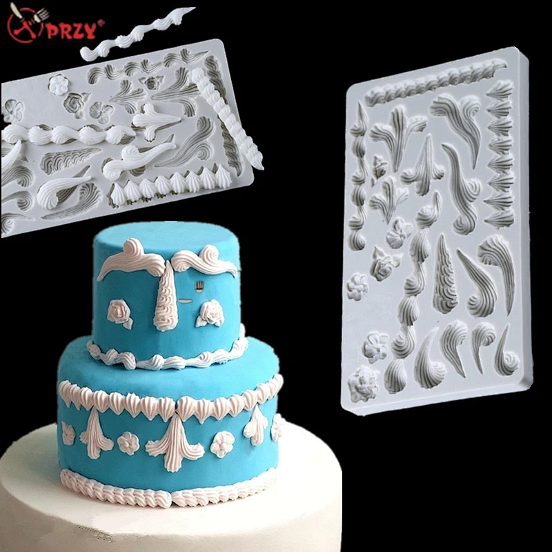 New fondant mold Silicone decorative Cake mould Royal Sugar Dry Pez decorative silicone molds