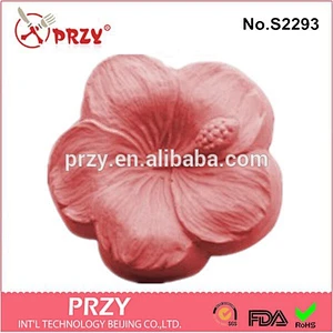 Hibiscus silicone soap molds for soap making