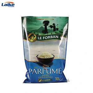 Gravure print bopp 10kg rice bags for sale, rice bag size 10kg ,bag of rice