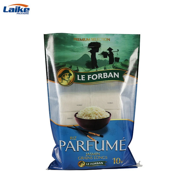 Gravure print bopp 10kg rice bags for sale, rice bag size 10kg ,bag of rice