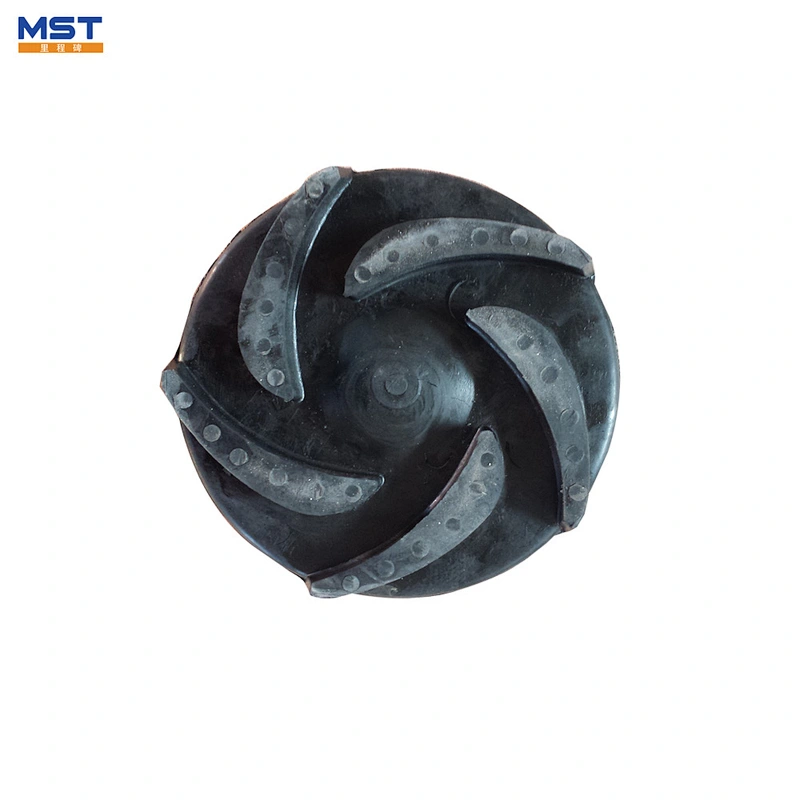 Centrifugal slurry pump parts rubber impeller