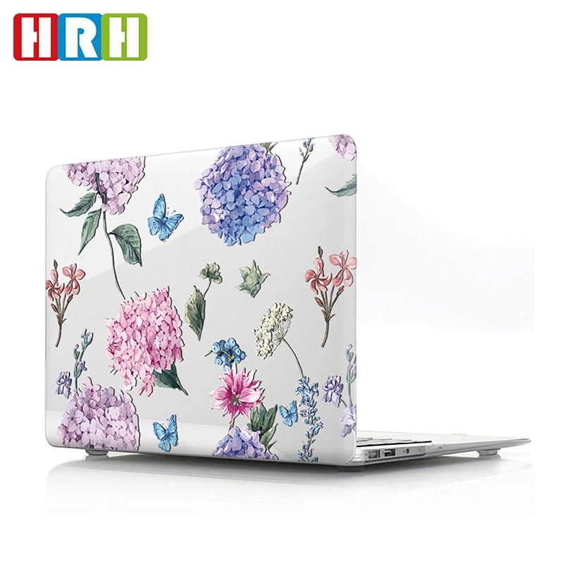Floral design soft shell case plastic case laptop for macbook air silicone case for macbook pro 13 retina