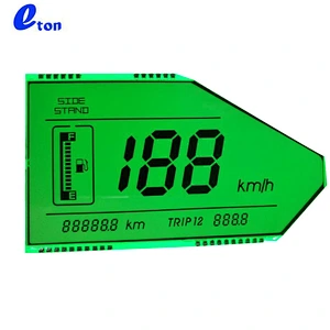 monochrome digital segment motorcycle speedometer lcd display