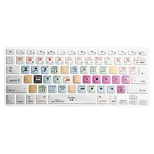 China Suppliers Waterproof Final cut pro X Shortcut Silicone Keyboard Protector custom keyboard cover for macbook pro 13 cover