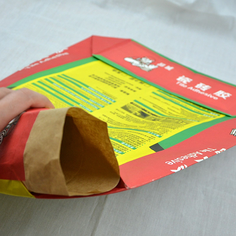 The cube valve mouth kraft paper bag for cement mortar packaging