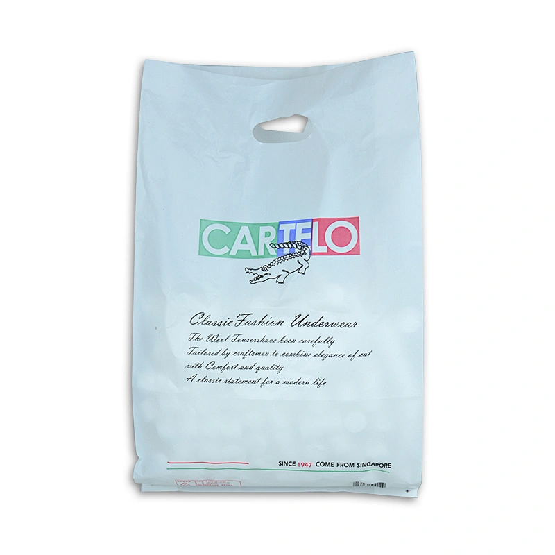 High quality pe shopping bag packaging bags with handle