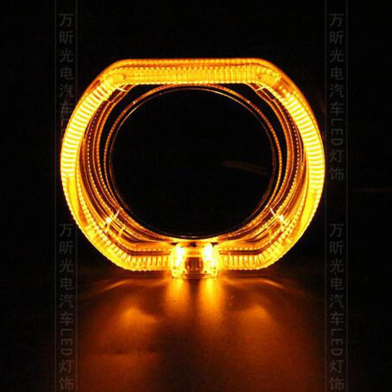 bixenon projector lens shrouds mask cover for 3.0inch 2.5 inch h1 h4 h7 h4 Lens with angel eyes LED halo ring for BMW