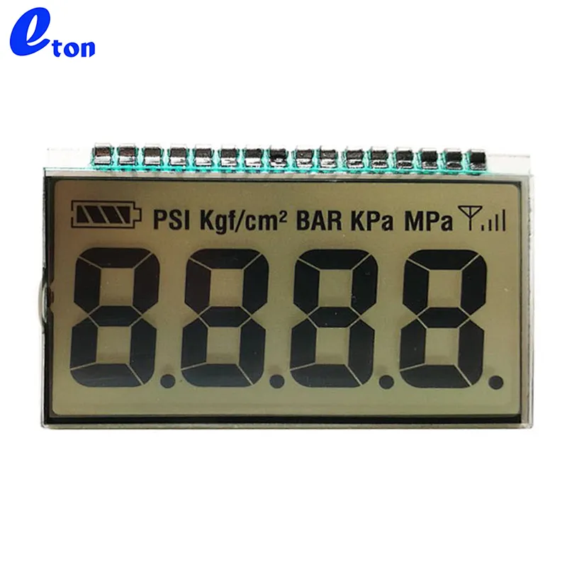 Pin type  4 digit tn lcd small size  display
