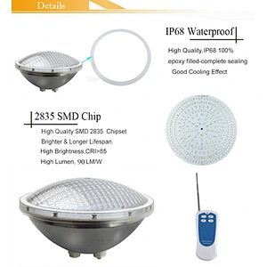 12V IP68 54W 42W Par56 pool light led swimming pool stainless steel