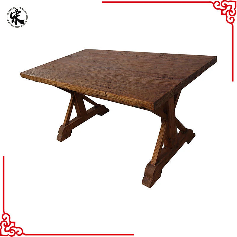 wholesale rustic reclaimed old wood dining room table furniture