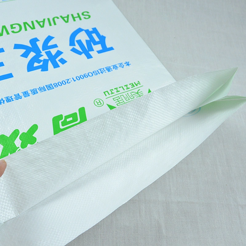 Construction Industrial use white plastic 25kg putty powder packing bag with printing