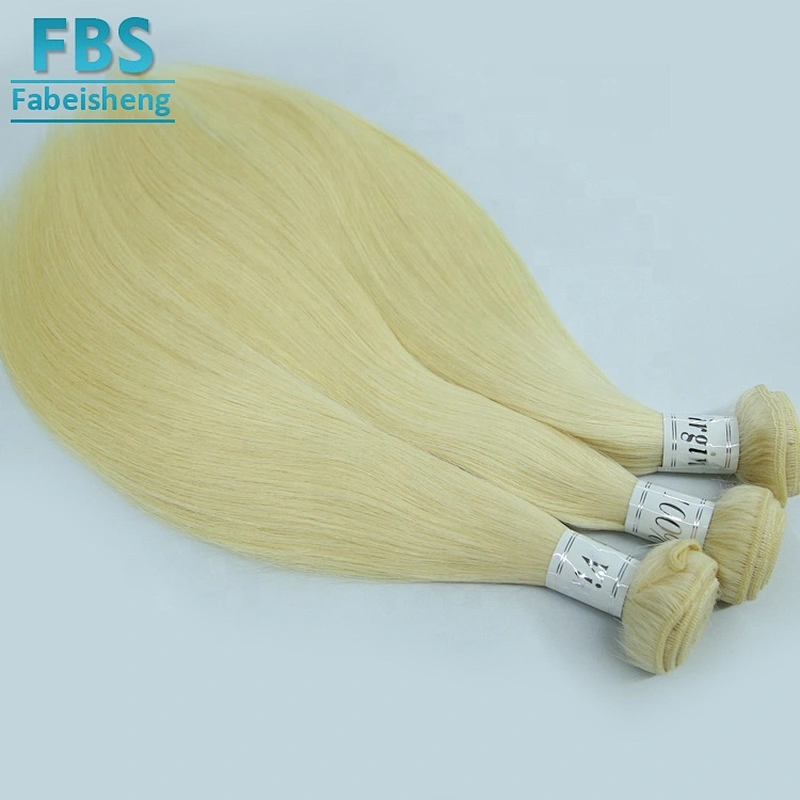wholesale top quality straight #613 blonde hair bundles remy hair with lace closure
