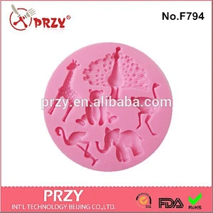 Zoo desin Shape animal silicone molds