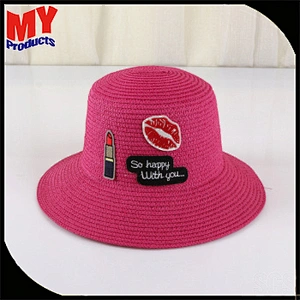 Straw hats 2017 for lady cute pattern straw hats