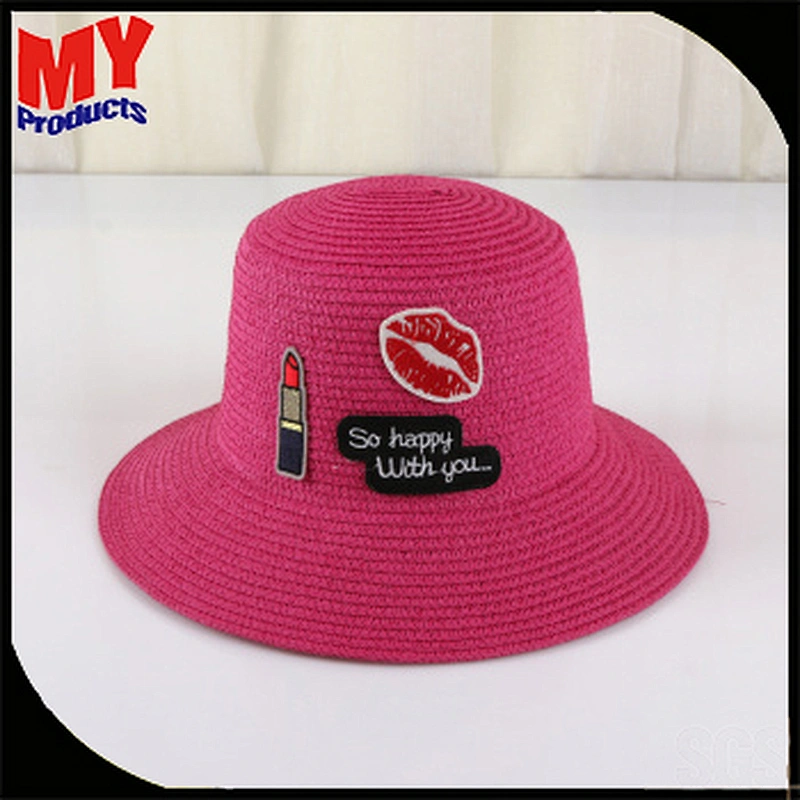 Straw hats 2017 for lady cute pattern straw hats