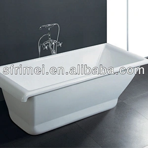 Modern Classic Freestanding Clear Acrylic Soaking Bathtub