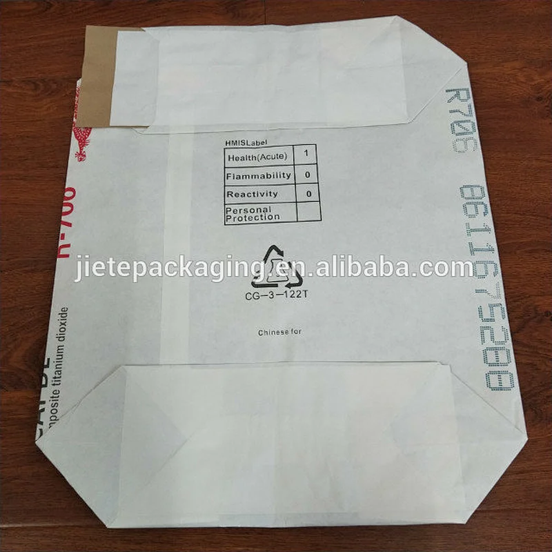 Customized 25kg stand up kraft paper flour packaging bag for potato strach,corn powder
