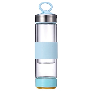 Factory Directly Customized Logo Glass Water Bottle Coffee Cup Outdoor Sports Travel High Quality Water Mug