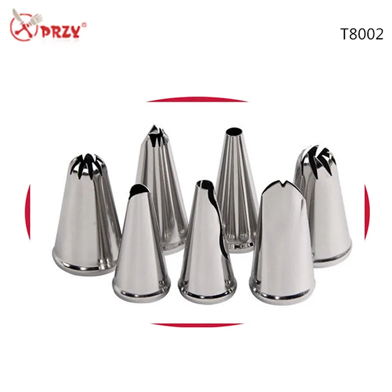 304 Stainless Steel 24 Head Cookie Torch Mounted Flower Mouth Bakeware Stainless Cake Decoration Sets