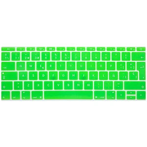Spanish Silicone keyboard cover laptop keyboard cover for MACBOOK 12 inch keyboard cover new pro a1708
