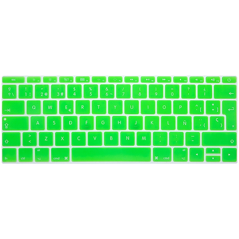 Spanish Silicone keyboard cover laptop keyboard cover for MACBOOK 12 inch keyboard cover new pro a1708