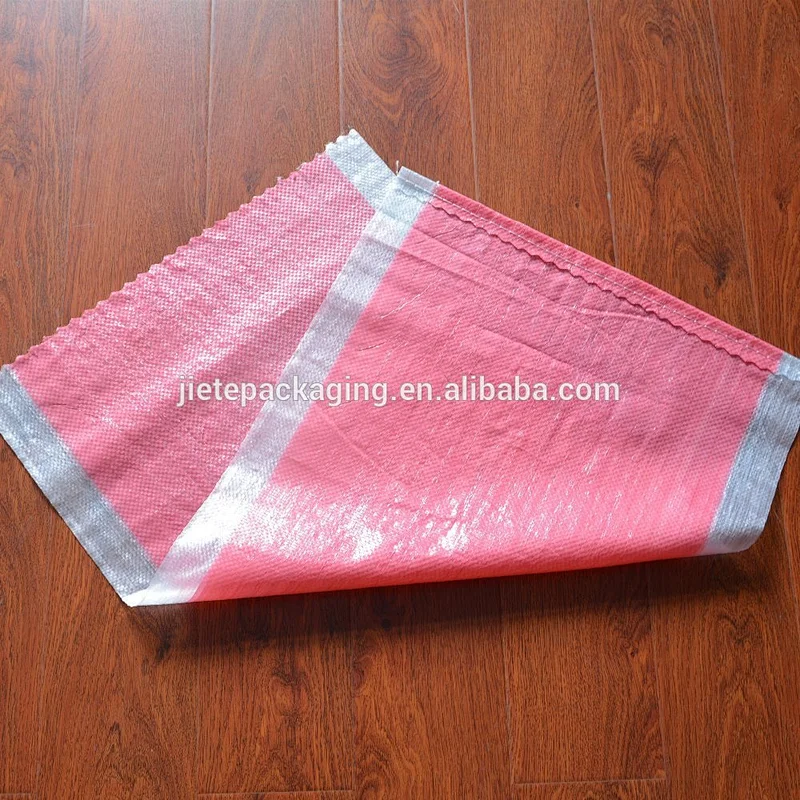 Factory sale transparent pp woven bag 25kg 50kg for packing forage foodstuff grain