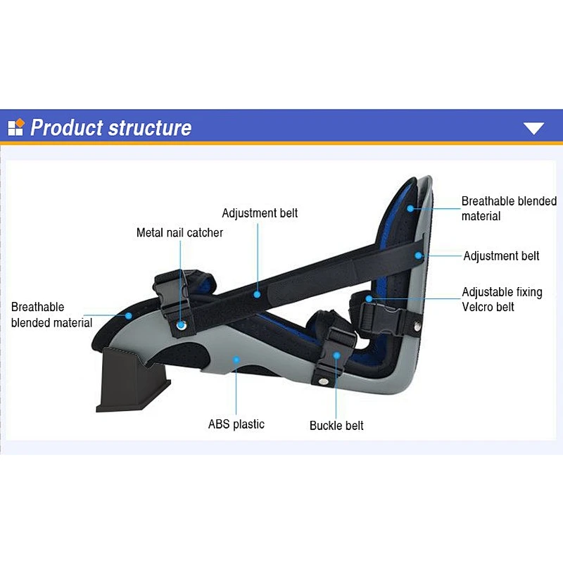 Free Sample Adjustable Ankle Foot Orthosis with Package Box