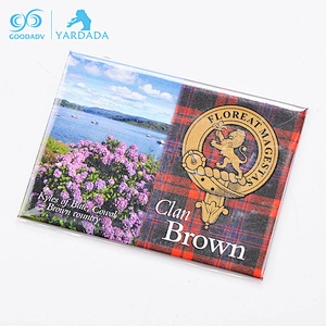2018 Customized souvenirs gifts metal rectangle fridge magnet