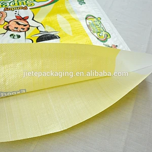 New design bopp laminated pp woven fabric durable moisture proof plastic thailand rice packing bag 50kg