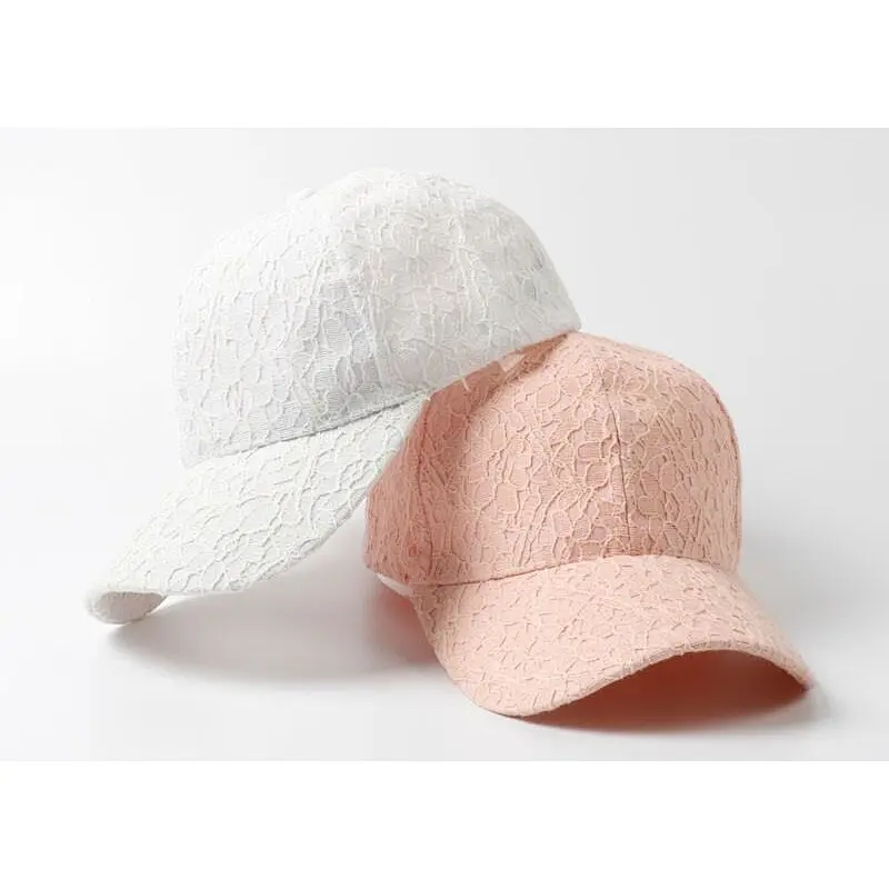 New summer outdoor sports hat custom women baseball cap hat lace dad hat