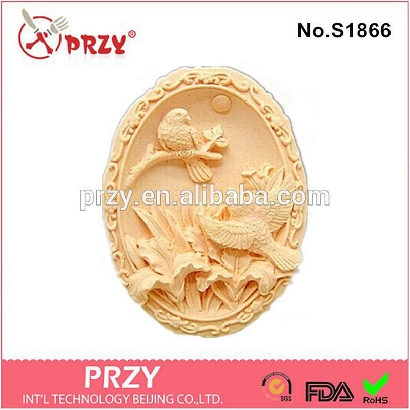 S1866 Silicone rose soap mold , wholesale silicone soap mold