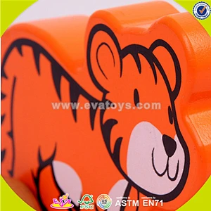 wholesale children mini wooden pull cart toy, fashion design blue wooden pull toy, popular toddler wooden pull toy W05B081