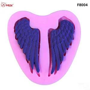Europe Style Popular Heart-shaped Wings Fondant Silicone molds Cake decoration Mould silicone soap Mold