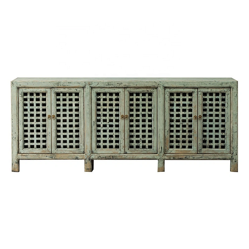 chinese antique recycled wood lobby distressed sideboard furniture