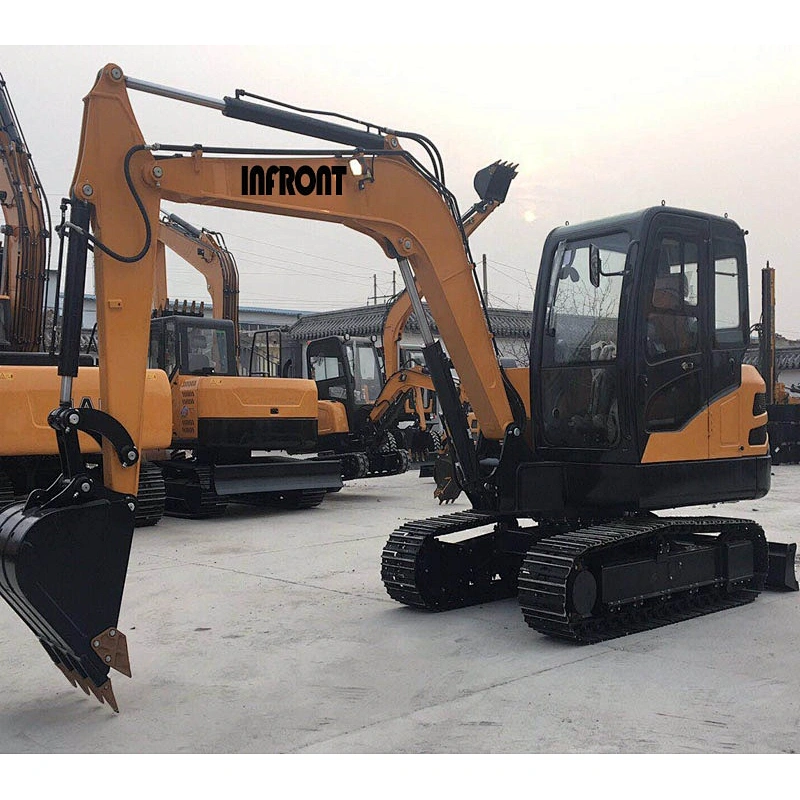 Directly manufacturer 6.5T 6.5 Ton mini hydraulic crawler excavator YFE65  with cheap price